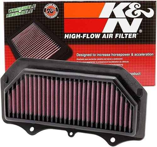 K&N Filtro de aire del motor alto rendimiento, premium, filtro de aire Powersport se adapta a SUZUKI 2011-2019 (GSXR600, GSXR750, GSXR600 30 años,