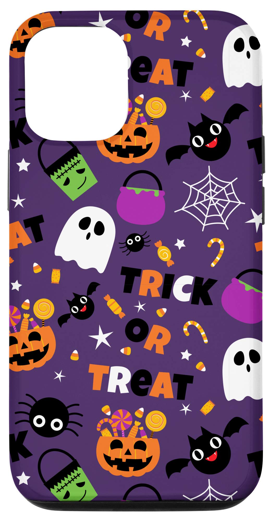 iPhone 12/12 Pro Halloween Pumpkins Ghosts Candy Corn Bats Halloween Case