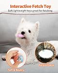 Squeaky Dog Toys, [6 Pack] Interactive Latex Rubber Squeak Ball Toy, Soft Fetch Play Balls for Puppy Small Dogs