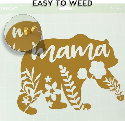 Miniatura 5 de Vinilo para Cricut  Juego de hojas de vinilo adhesivas permanentes  Hojas de vinilo de 12 x 12pulgadas  30.48 x 30.48 cm. y hojas de cinta de