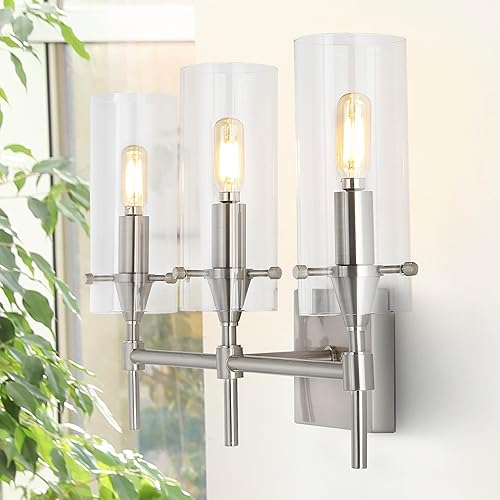 Miniatura 2 de JONATHAN Y JYL7807B Cato 21.25" 3 luces modernas minimalistas de hierro y vidrio LED vanidad granja industrial baño pasillo sala de estar dormitorio