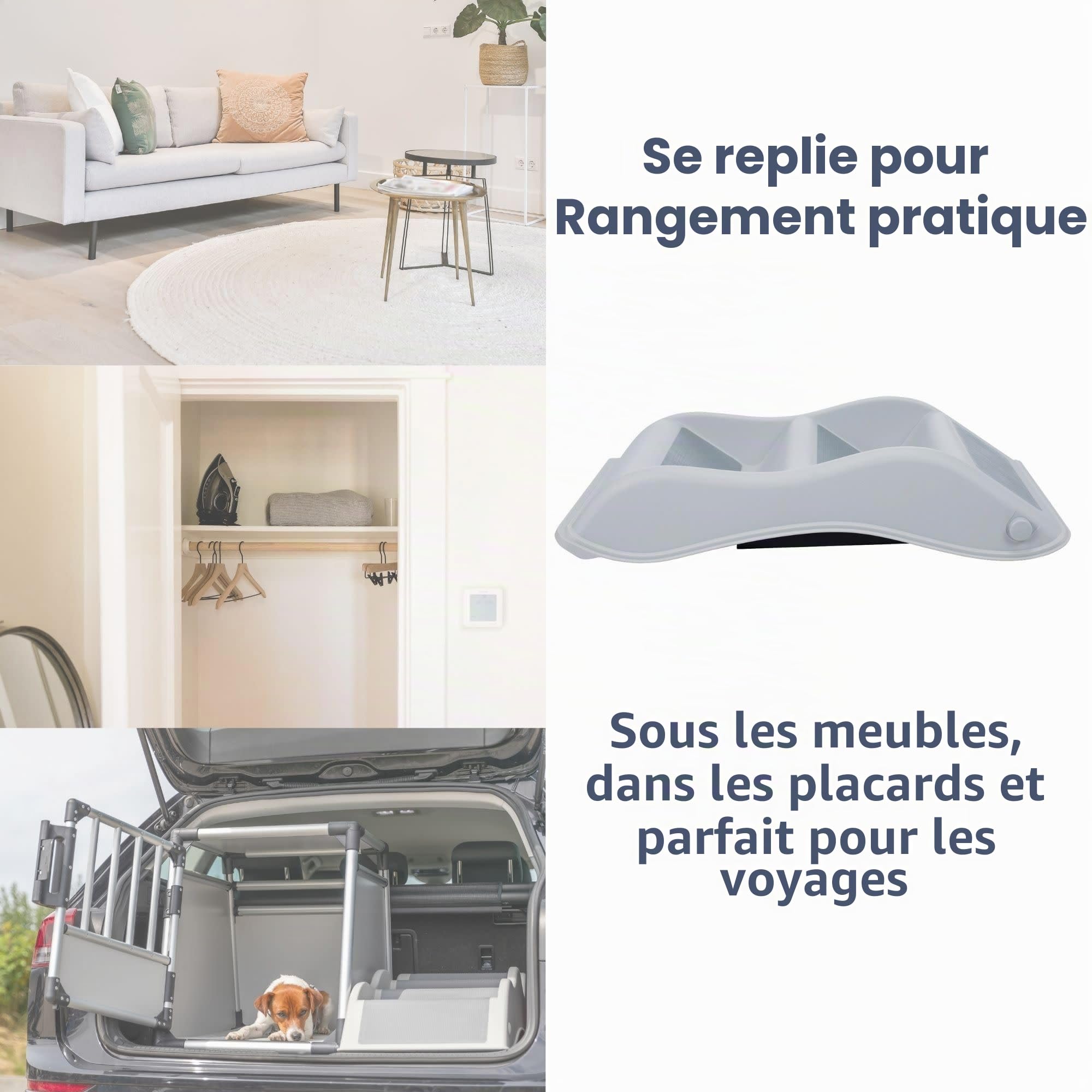 Trixie Escalier pour Chien, Gris, 34cm X 39cm X 54cm pour Chien