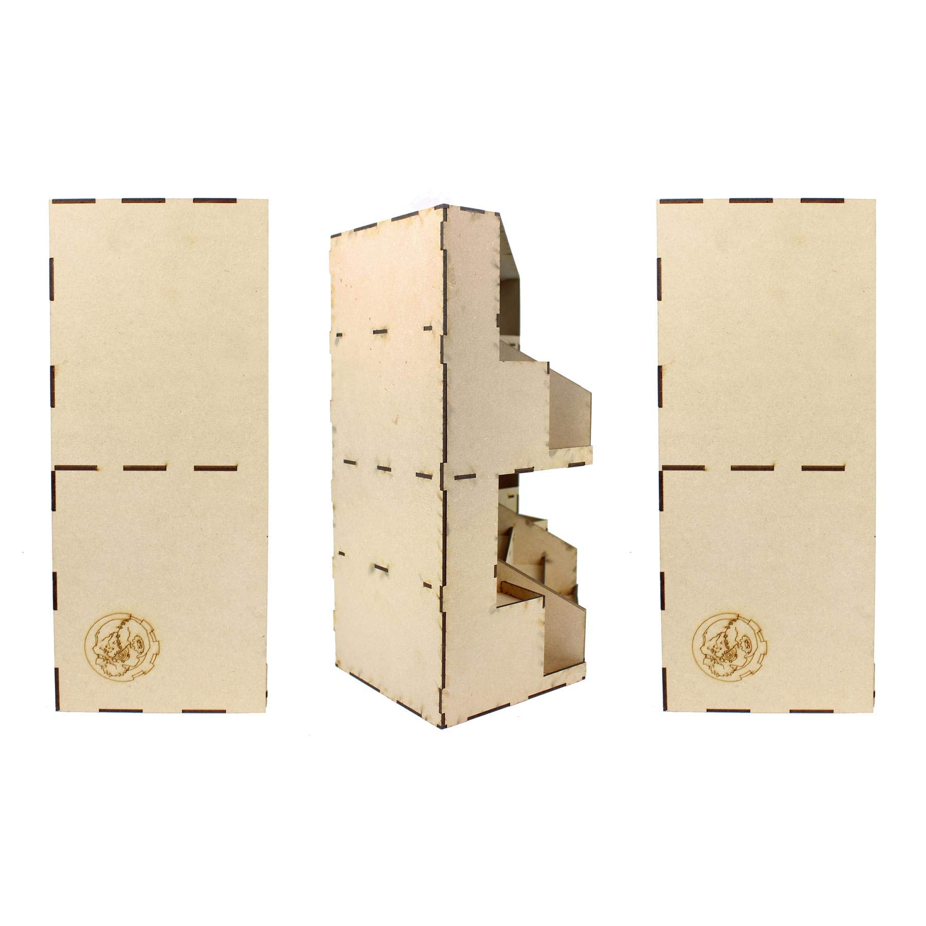 War World Gaming Modułowa stacja lakiernicza MDF zestaw 3 – kompletny zestaw – miniaturowe malarstwo miniaturowe miniaturowe figurki diorama kolejowa dla hobbystów