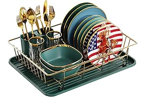GSlife Dish Drying Rack with Drainboard