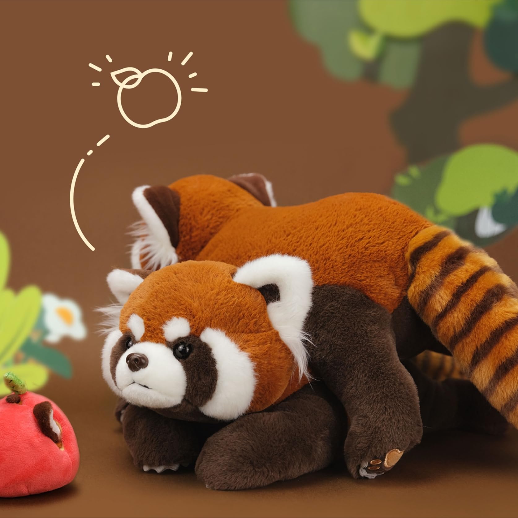 Amazon.co.jp: レッサーパンダ ぬいぐるみ 本物みたい 縫いぐるみ