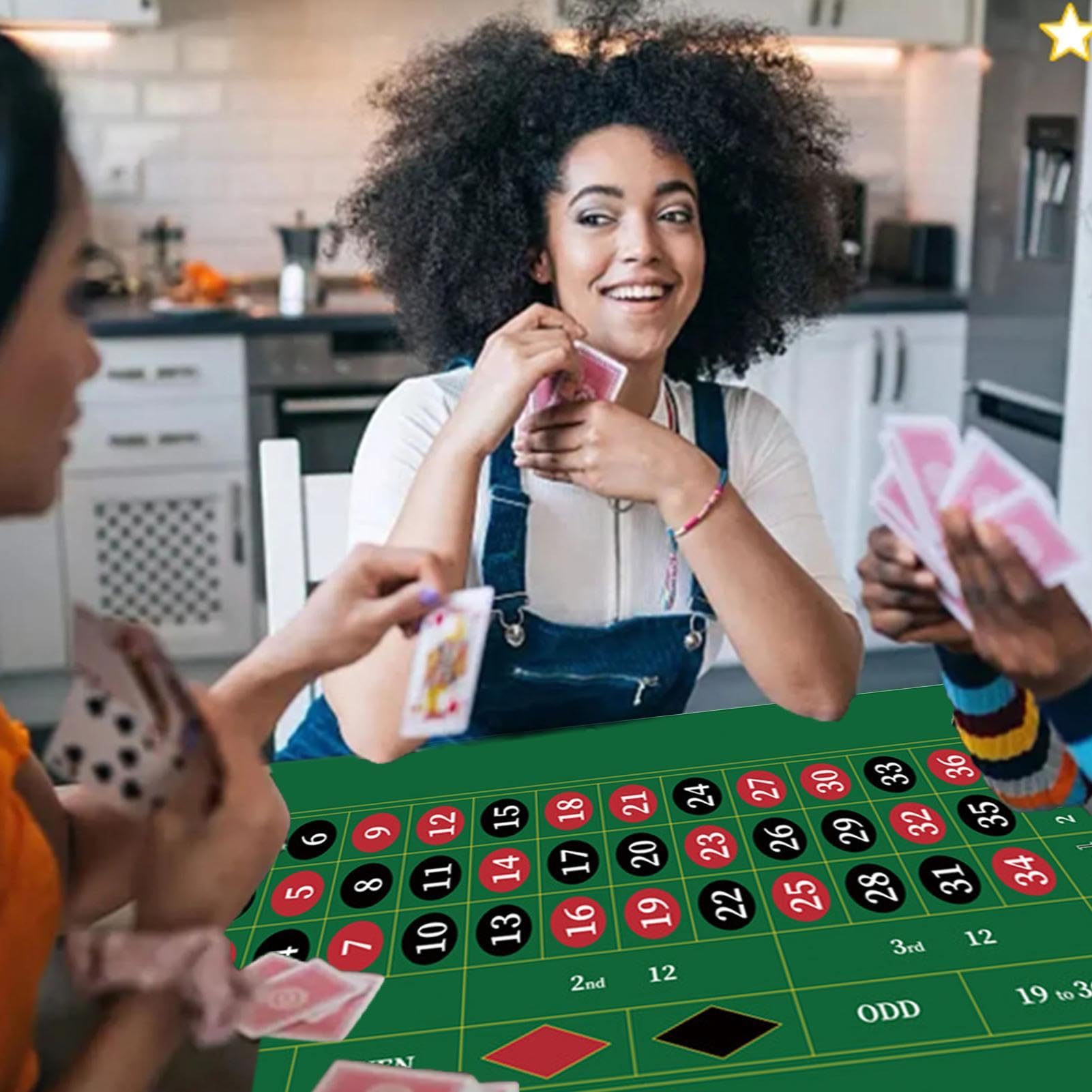 Générique Copritavolo da Poker, tovaglia da poker, tappeto di Holdem | 120 x 60 cm, tappetino da tavolo da poker antiscivolo, copritavolo a carte per sera, raccolta fondi, serate a tema