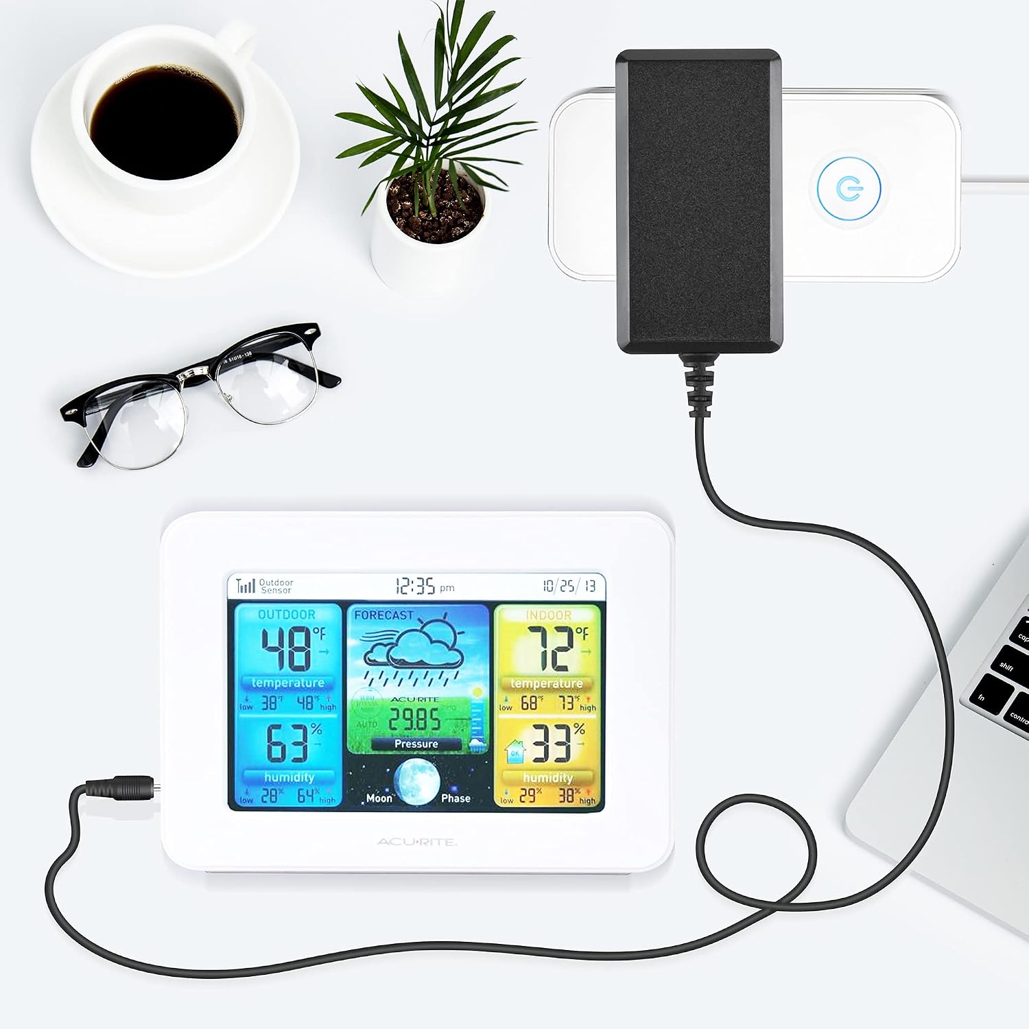AC DC Adapter Power Supply for Acurite 02038W Model: KU1B-050-0100D Davis 6250 6357 6351 Vantage Vue Weather Station Power Mains
