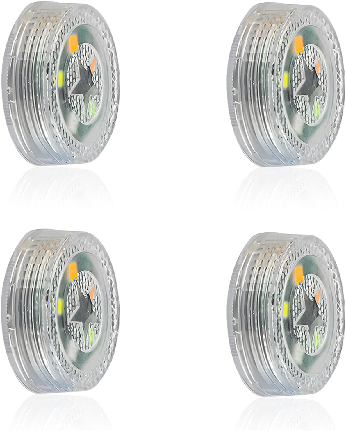 4 PCS Wireless Car Door LED Warning Lights, 5 LED Roadside Strobe Lamp for Anti Rear End Collision, Universal Flashing Safety Signal Light for Sedans SUVs Trucks Vans (Colorful)