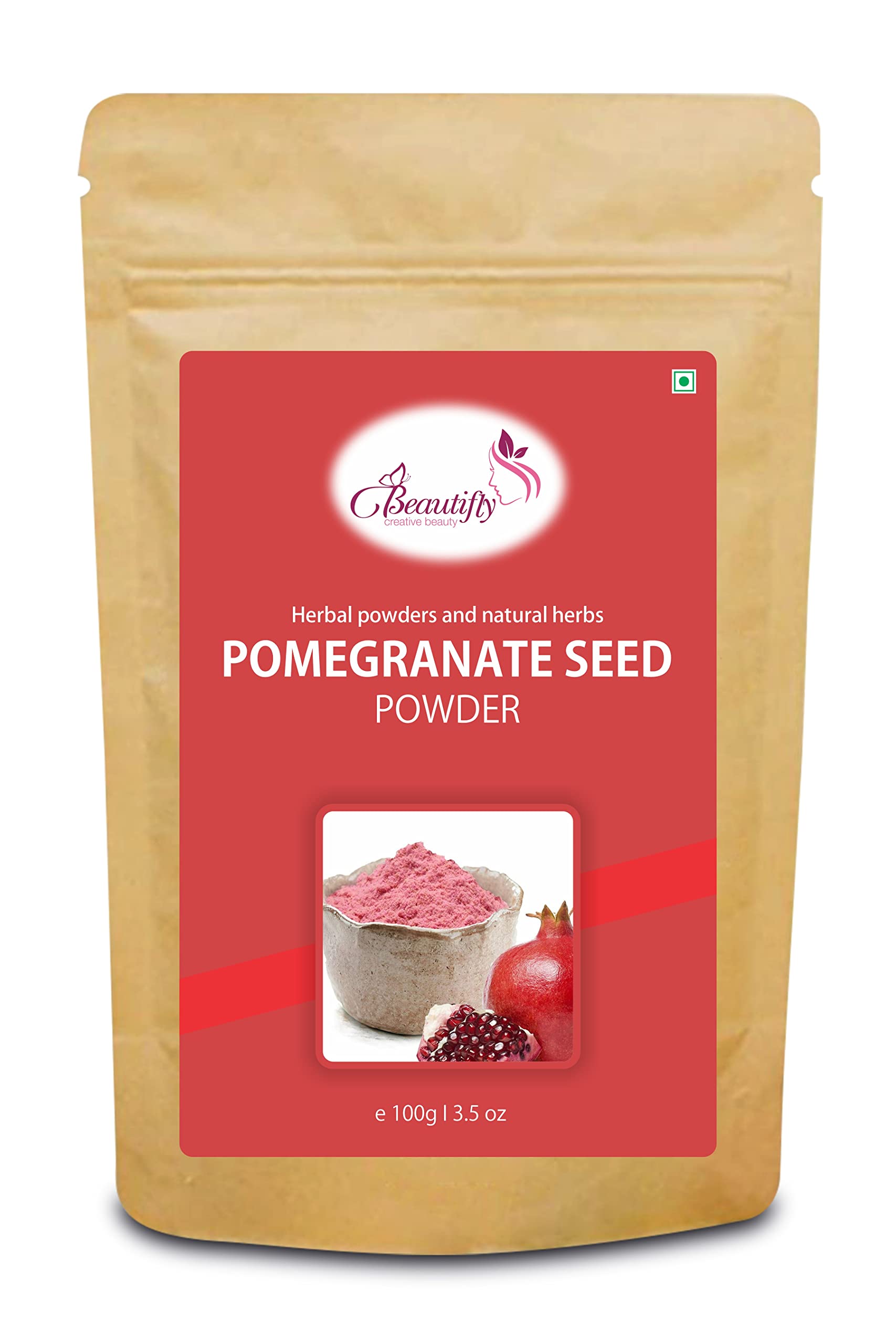 Promogranate powder for hair growth organic | Skin | Drinking and Eating 100g | 100% Natural Powder | Hydrates & Nourishes | No Chemicals, No Preservatives, No Pesticides