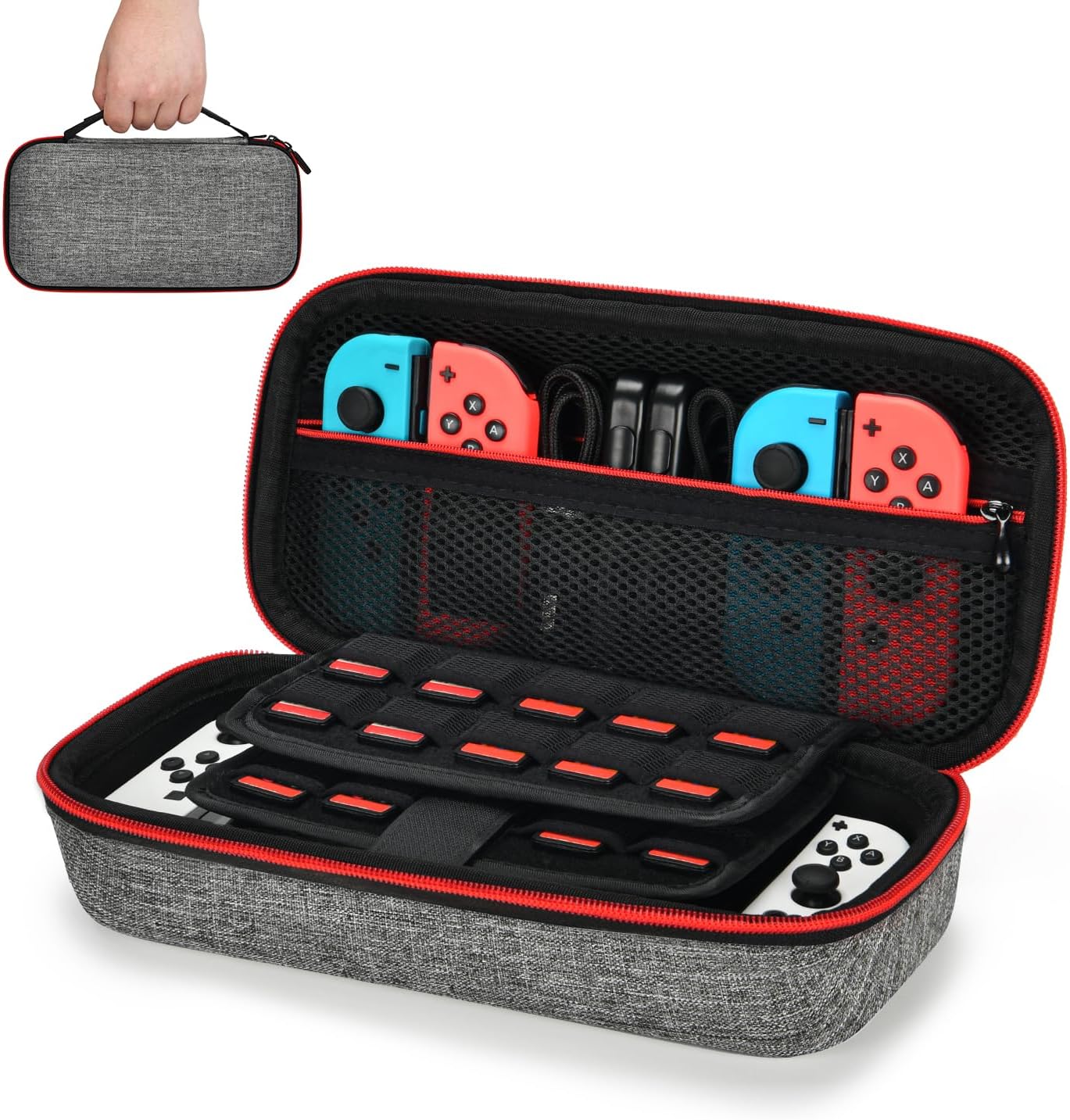 Carrying Case for NS Switch/Switch OLED(Gray)