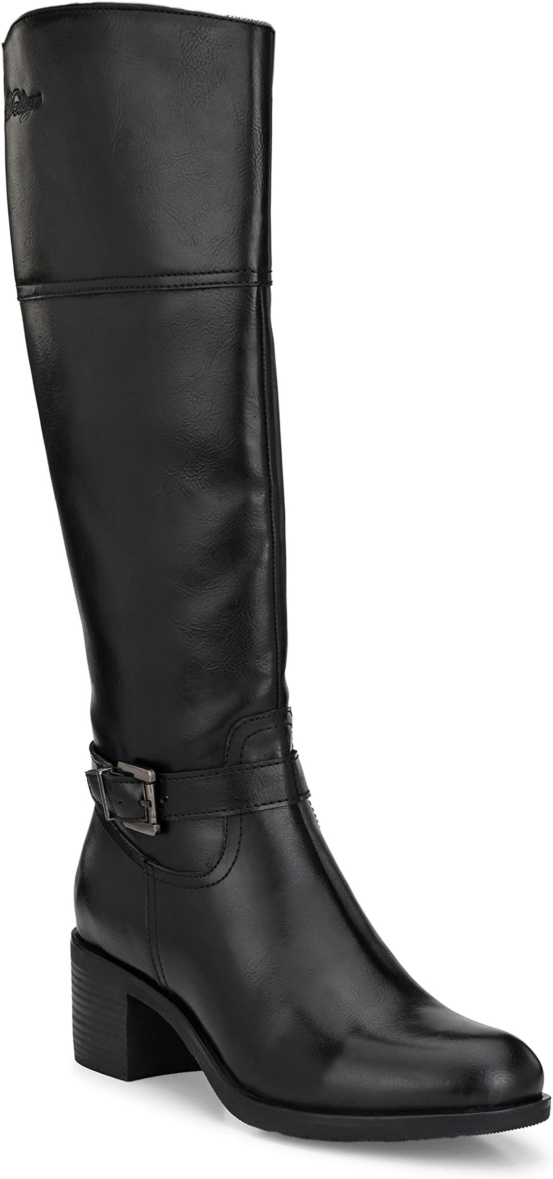 Women's Black/Tan Knee Outdoor Boots