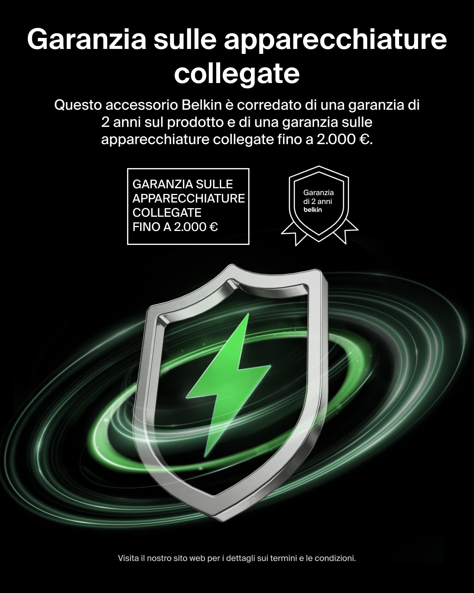 Belkin SmartProtect Caricatore USB C a 2 Porte 67W, Doppio Caricabatteria GaN con 2 Porte USB-C, Ricarica Rapida per MacBook, iPhone 17, iPad Pro, Chromebook, Galaxy S25 Ultra, Pixel 10 - Nero