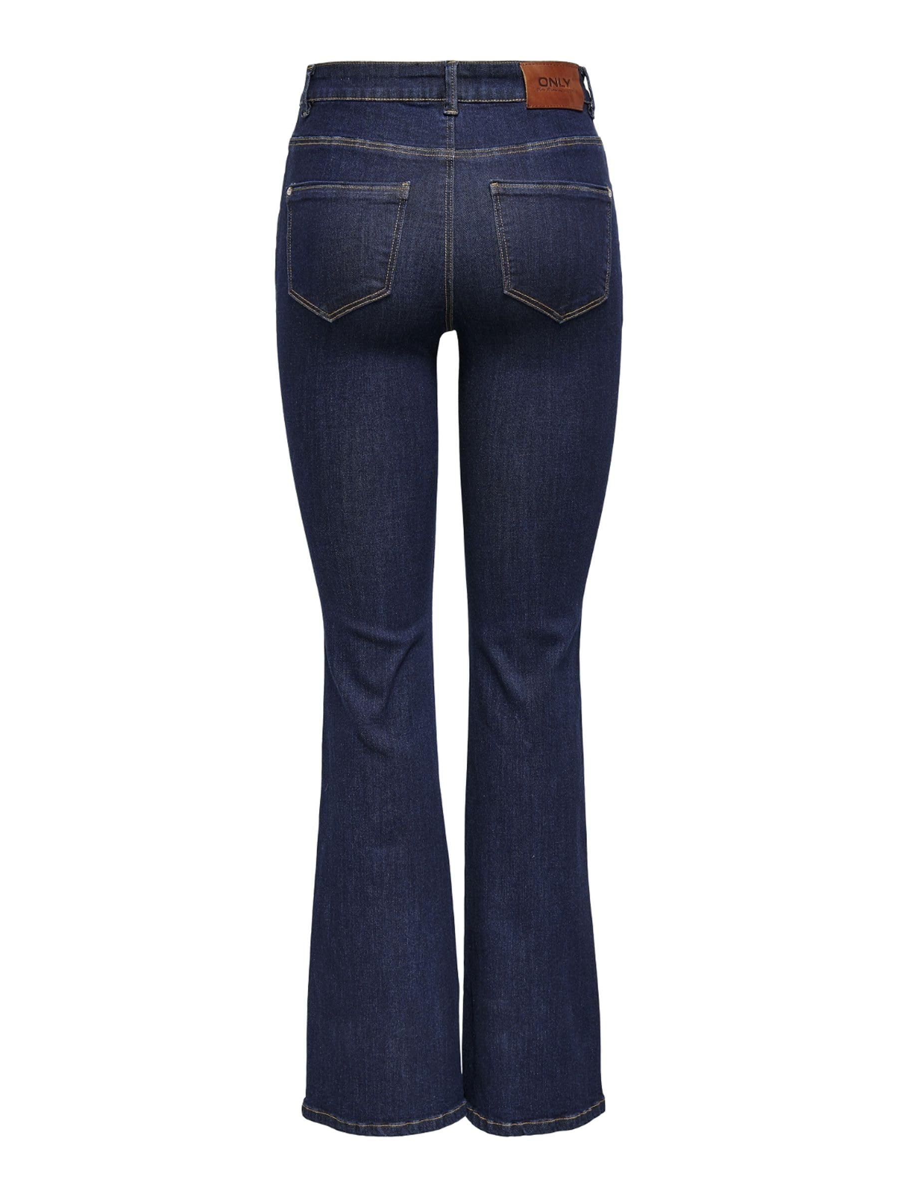 ONLY Onlwauw Life Hw Jeans acampanados DNM Noos para mujer