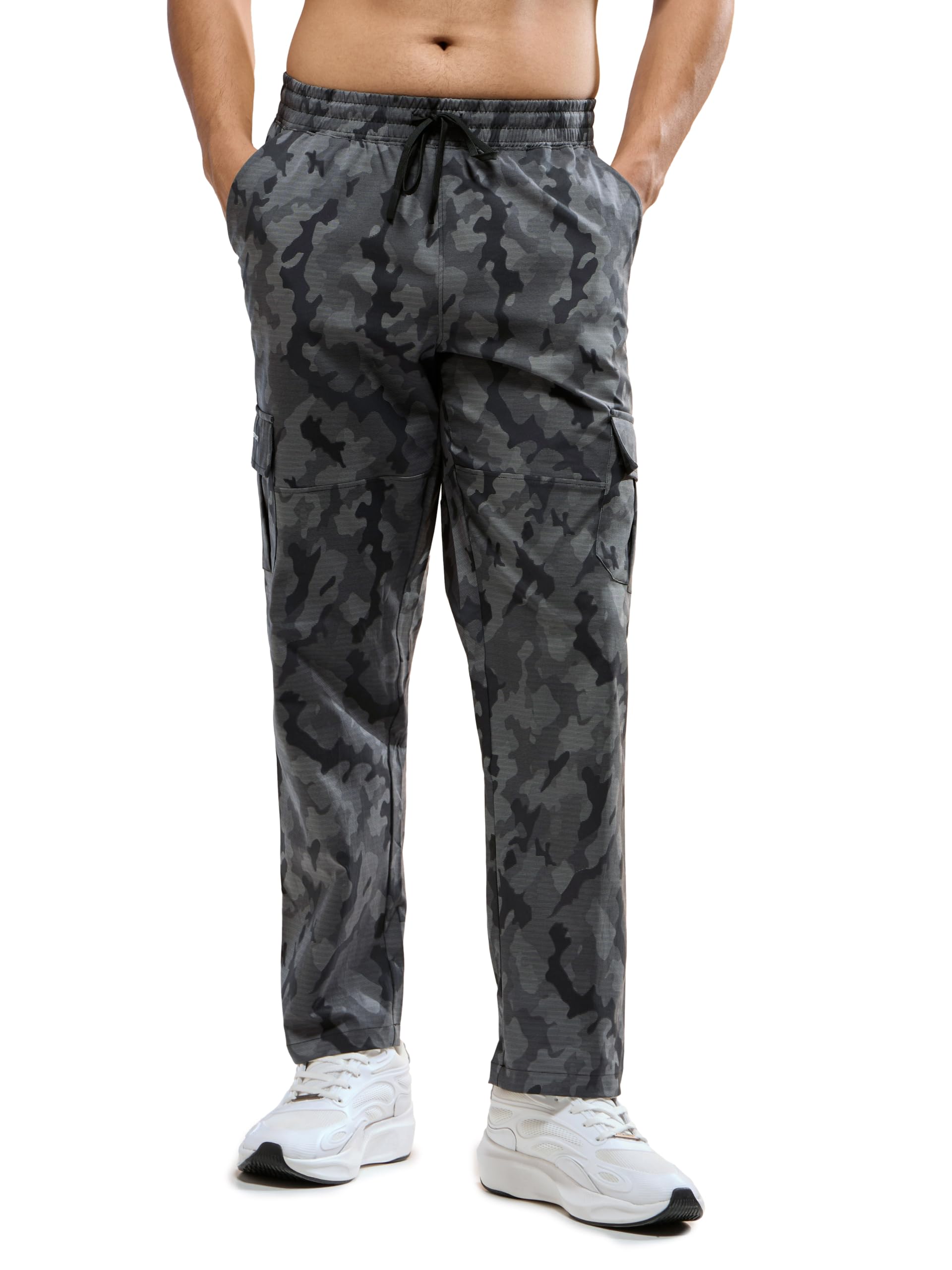technosport Men's Straight Fit Camouflage Stretchable Cargo Pants with Quick Dry, UPF50+ for Gym, Sports and Regular Use-picture-14