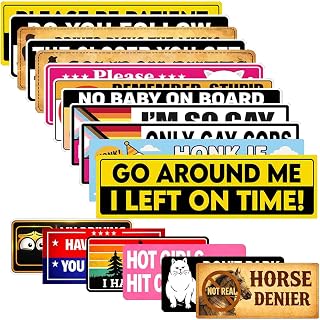 18Pcs Funny Bumper Stickers for Cars