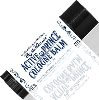 Active Prince Travel Solid Cologne Balm Refreshing Metro Scent for Active Men Alcohol Free