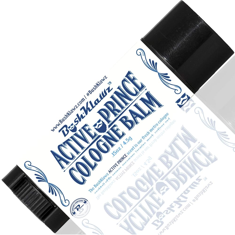 Active Prince Travel Solid Cologne Balm Refreshing Metro Scent for Active Men Alcohol Free