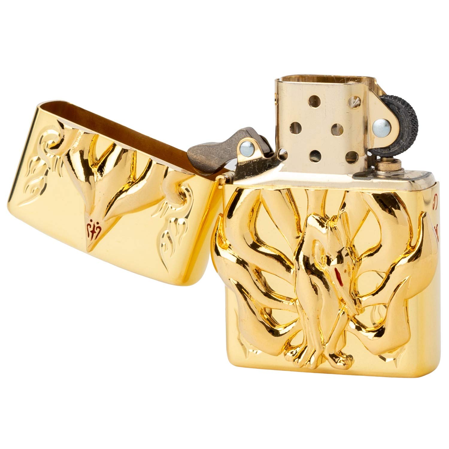 Amazon.co.jp: ZIPPO(ジッポー) ライター ゴールド 九尾の狐 メタル