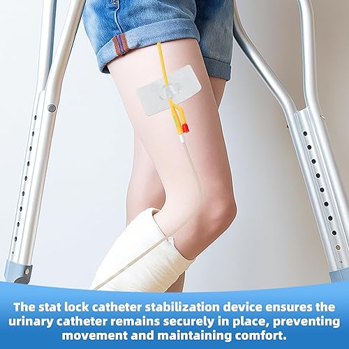 Miniatura 6 de Paquete de 5 dispositivos de estabilización de catéter Statlock Foley, soporte de catéter Foley con anclaje giratorio, clip de suministros de