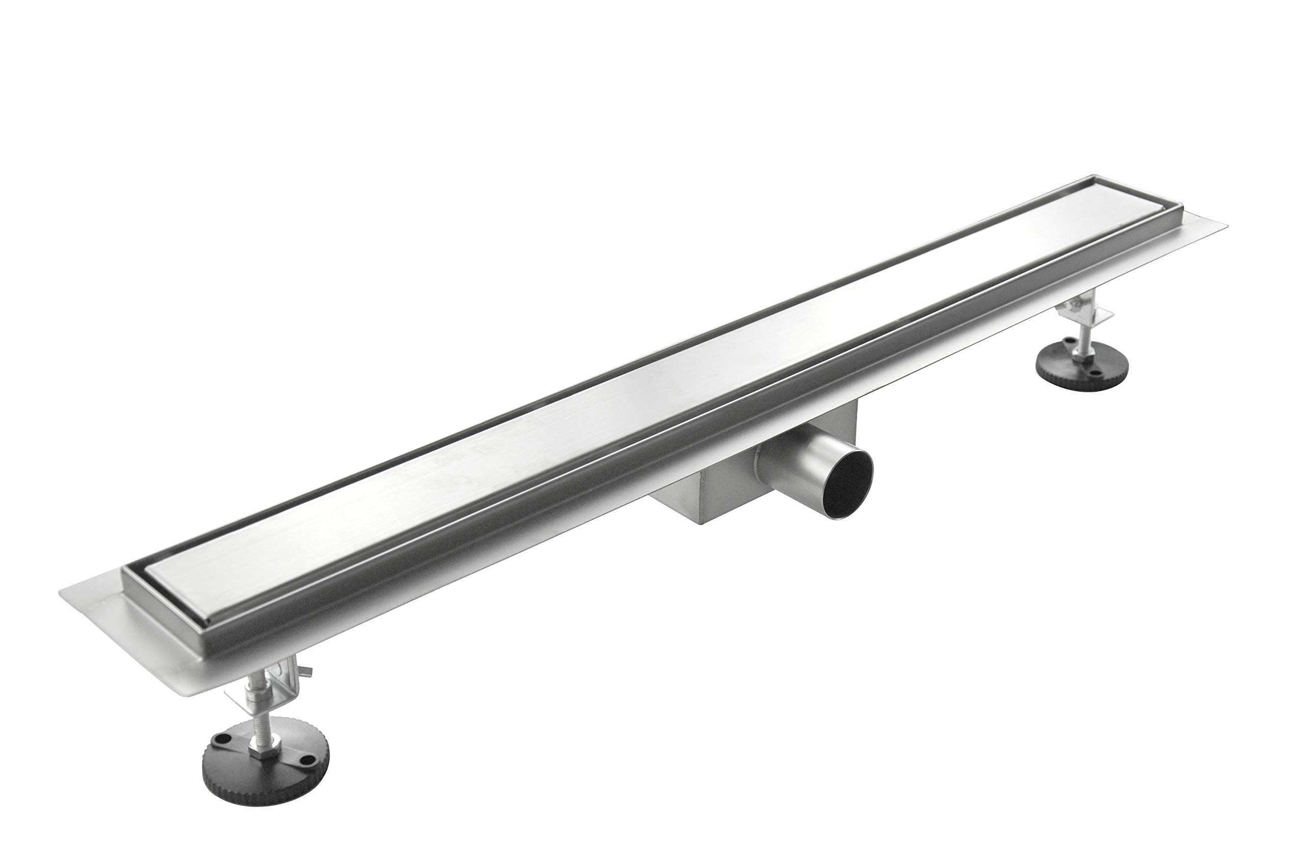 Canaleta de ducha de acero inoxidable (modelo plano - 70 cm)