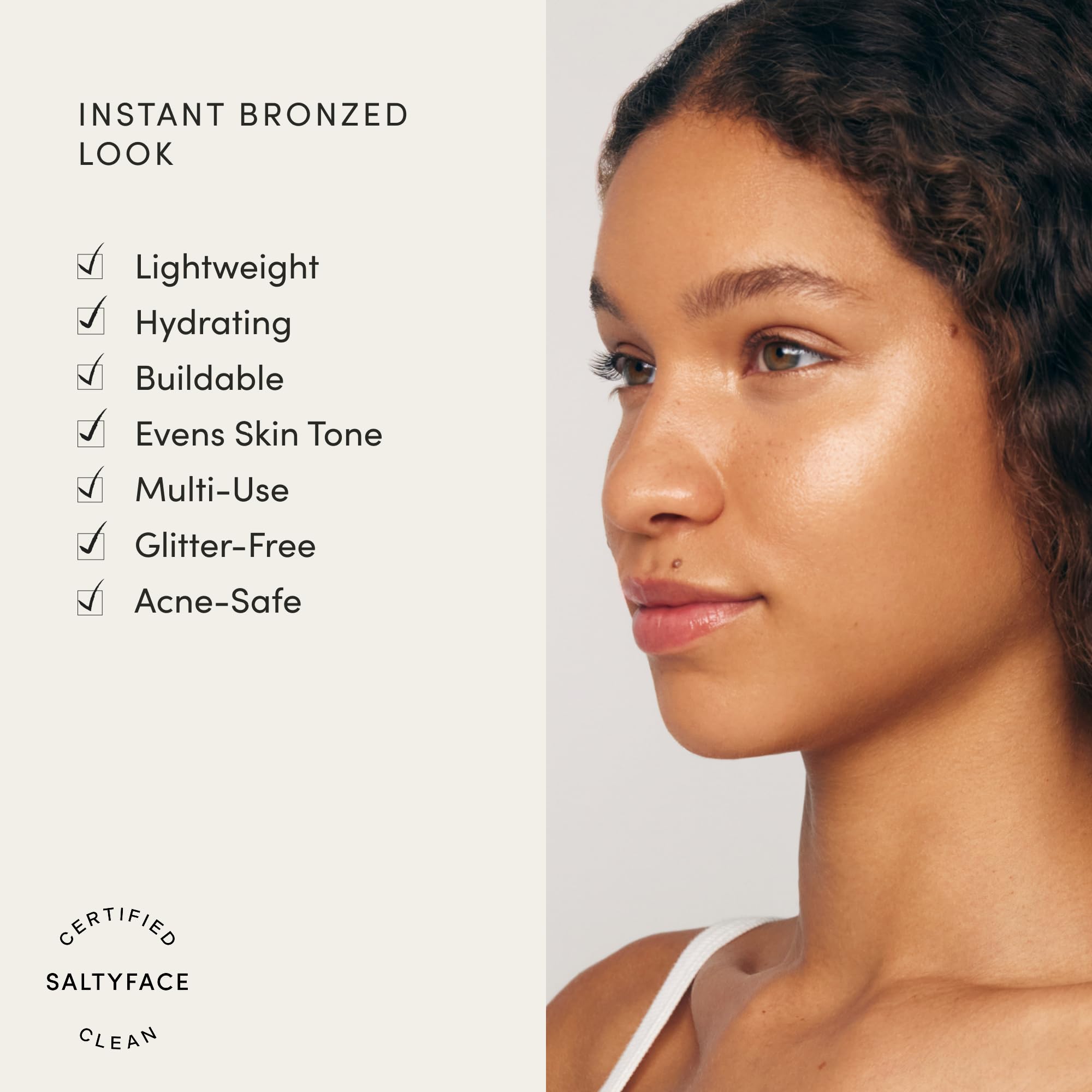 SALTYFACE Liquid Bronzer Drops with Hyaluronic Acid & Niacinamide