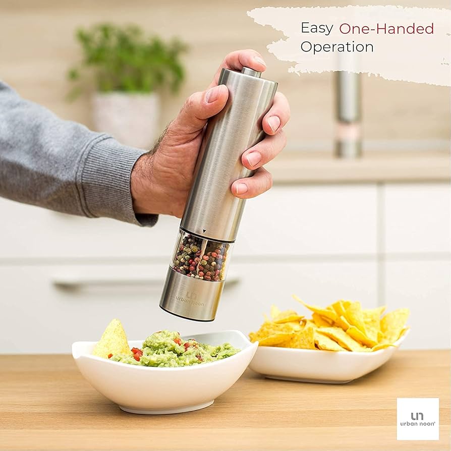 Homend Grindgo Electric Salt & Pepper Grinder Set U2013 Included USB-C