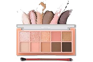 10 Obsessive Colors Shimmer Matte Eyeshadow Palettes - Boss Babe Peach Edition