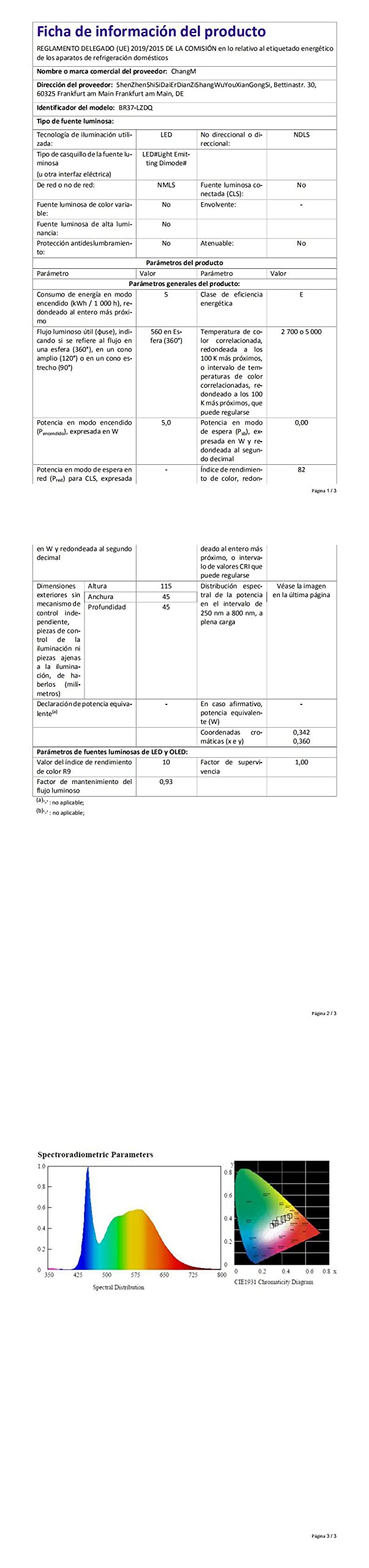 ChangM Lampa LED E14 RGBW 2700 K zestaw 6 diod LED zmieniających kolor żarówki 5 W (zastępuje 40 W), możliwość przyciemniania kolorów żarówki LED, zmiana kolorów z pilotem zdalnego sterowania, RGB i