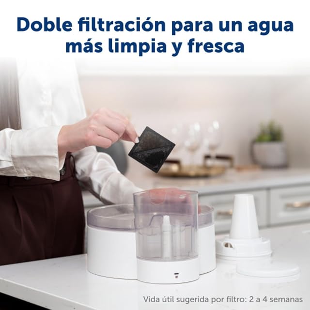 Foto 6 de 8 de PetSafe Fontaine à Eau Outlast Sans Pompe, 1,7 L, Fontaine à Eau pour Petits Chiens et Chats