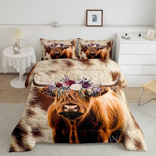 Miniatura 207 de Castle Fairy Juego de edredón con bandera estadounidense, tamaño King, ropa de cama de animales de pastor alemán para niñas y adolescentes, juego