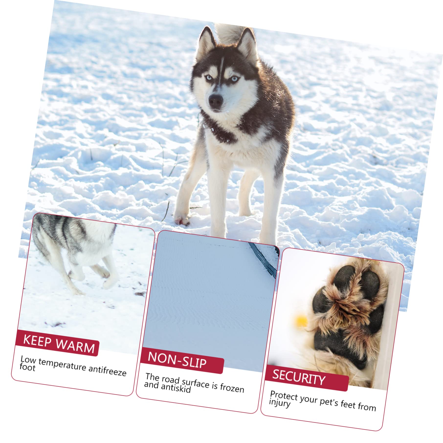 POPETPOP 12 Pièces Chaussures De Chien Automne Hiver Bottes Raquettes à Neige pour Petits Chiens Protecteur De Pattes d'animaux De Noël Automne Et Hiver Coton Chaussures Courtes