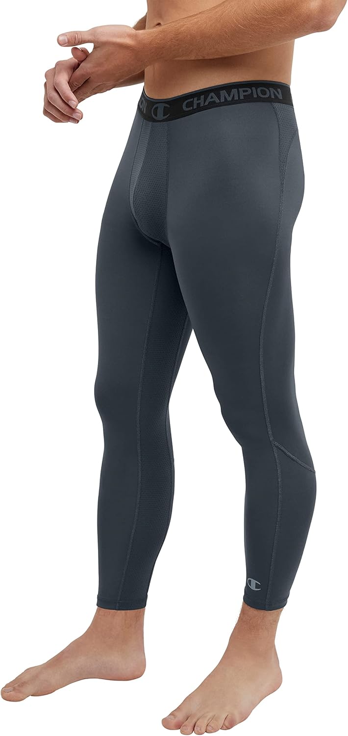 Champion Men's, MVP, Total Support Pouch, 3/4 Compression Tights, 23.5"