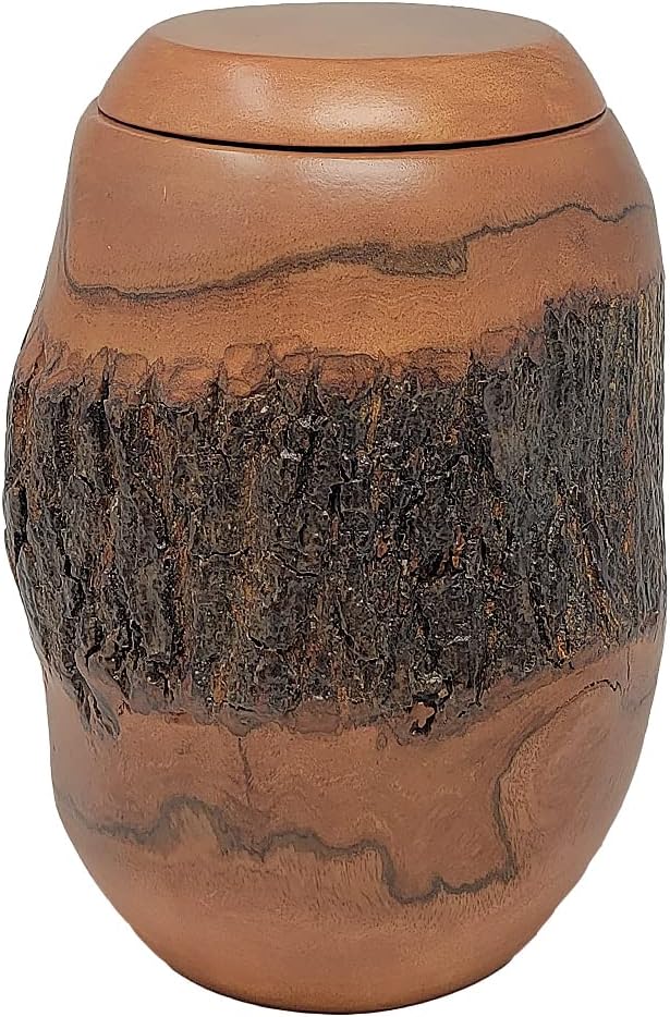 Raw Country Wooden Urn Large - Adult Wooden Cremation Urn