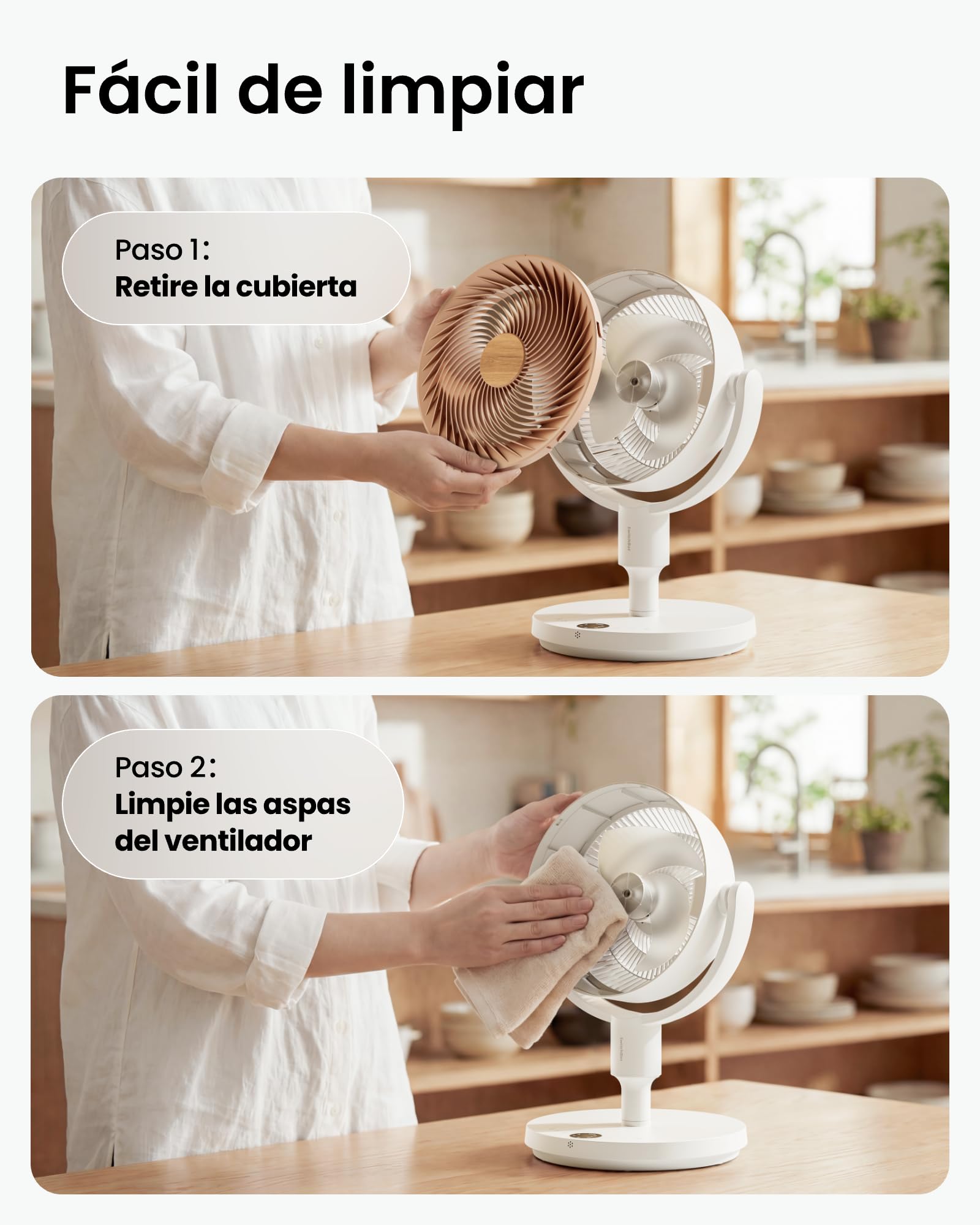 SwitchBot Ventilador Circulador de Pie con luces RGB, ultrasilencioso de 22 dB con mando a distancia, hub Matter, caudal de 9,15 m³/min, altura ajustable, 4 modos, 9 velocidades, temporizador de 9 h