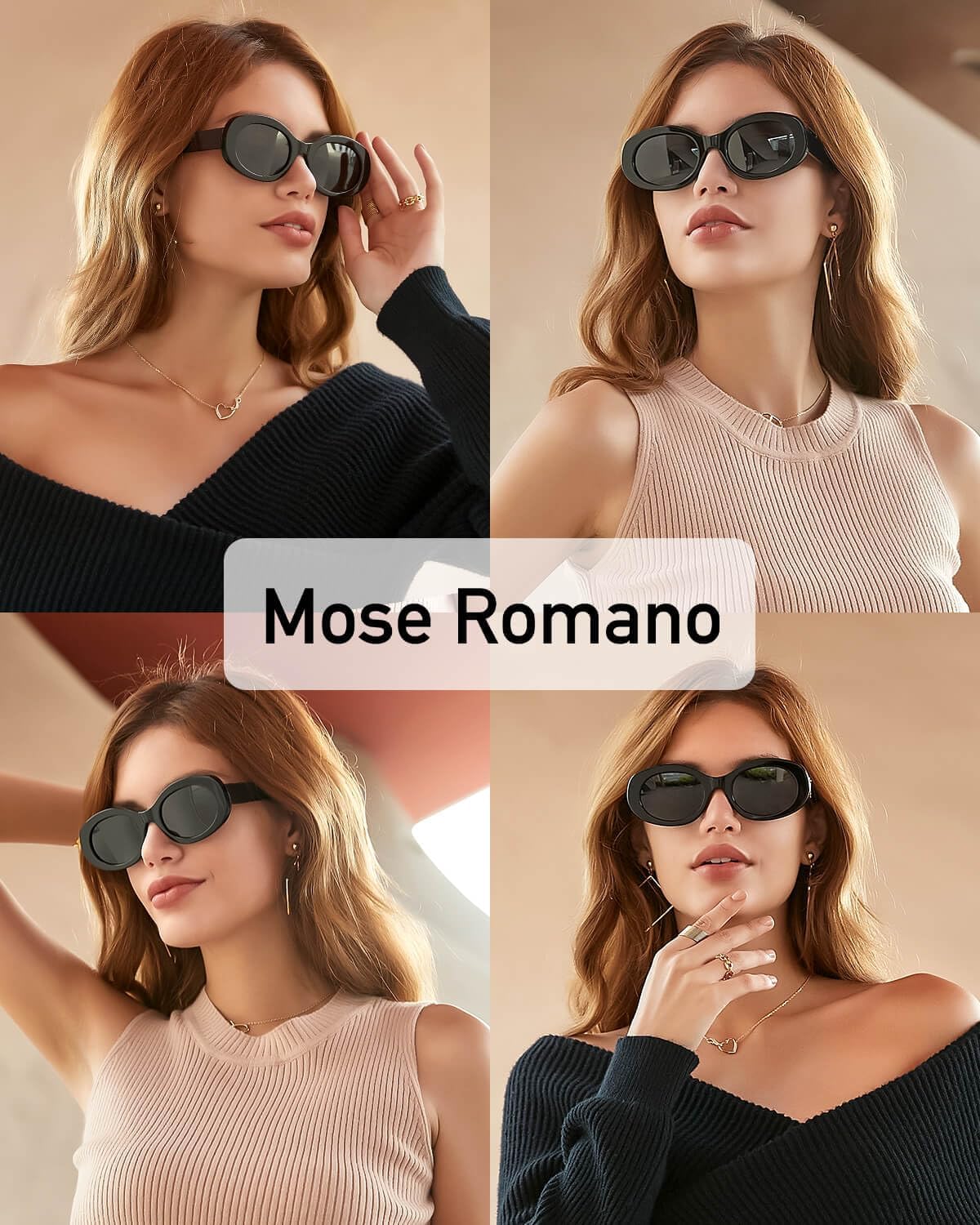 Retro Oval Sunglasses for Women Men Polarized Handmade Acetate Women's Sunglasses Trendy