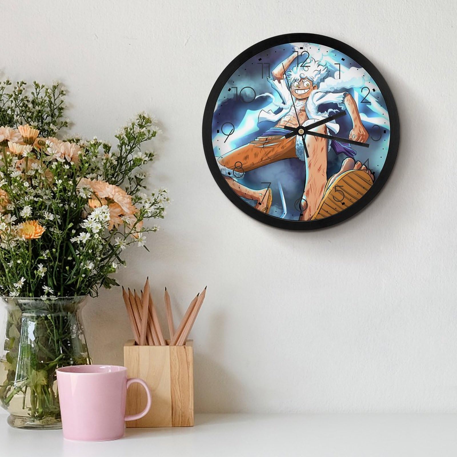 Amazon.co.jp: 掛け時計 ワンピース ルフィ ONE PIECE ギア5 壁掛け