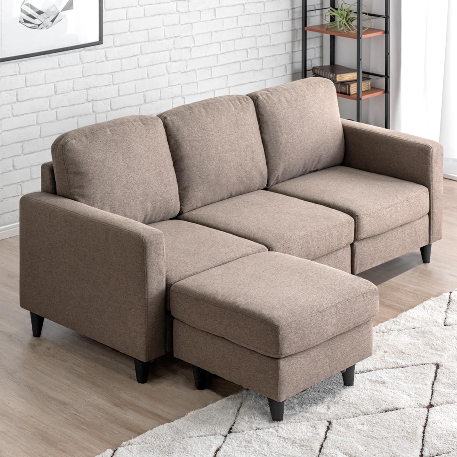 美品　タンスのゲン　三人掛け　ソファー　RENEW ベージュ Amazon.co.jp: タンスのゲン RENEW! ソファー 3人掛け ポケットコイル