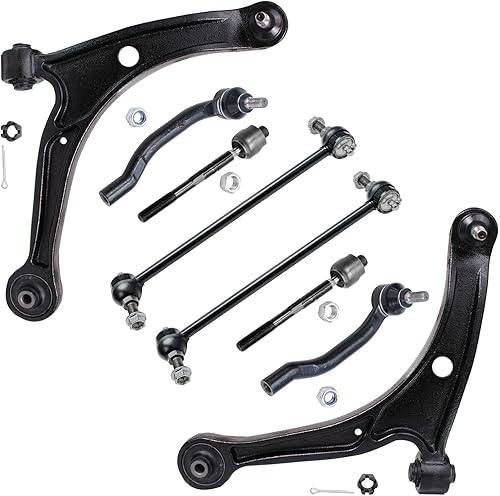 Miniatura 206 de Detroit Axle - Kit de suspensión frontal de 8 piezas para Chevy Aveo Aveo5 Pontiac G3 Wave Wave5 Suzuki Swift+ 2 brazos de control inferiores con
