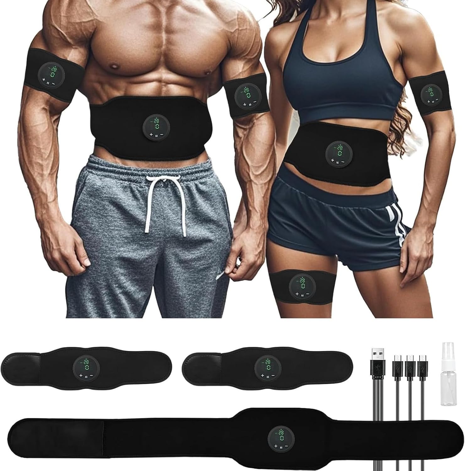 Next Gen Ultra Muscle Fitness AB Belt, Adjustable Toning Belt, Core Muscle Firming & Strengthening