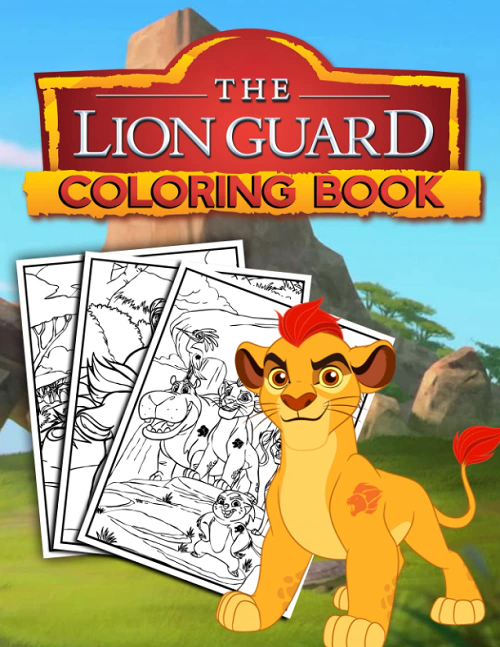 The Lion Guard Coloring Book 60 One Sided Coloring Pages | Desertcart INDIA