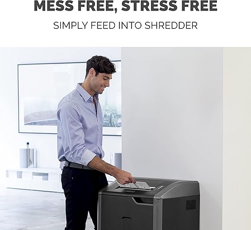 Miniatura 4 de Fellowes Powershred Performance - Trituradora de papel con trituradora de papel, lubricante de aceite para trituradoras de papel de corte cruzado y