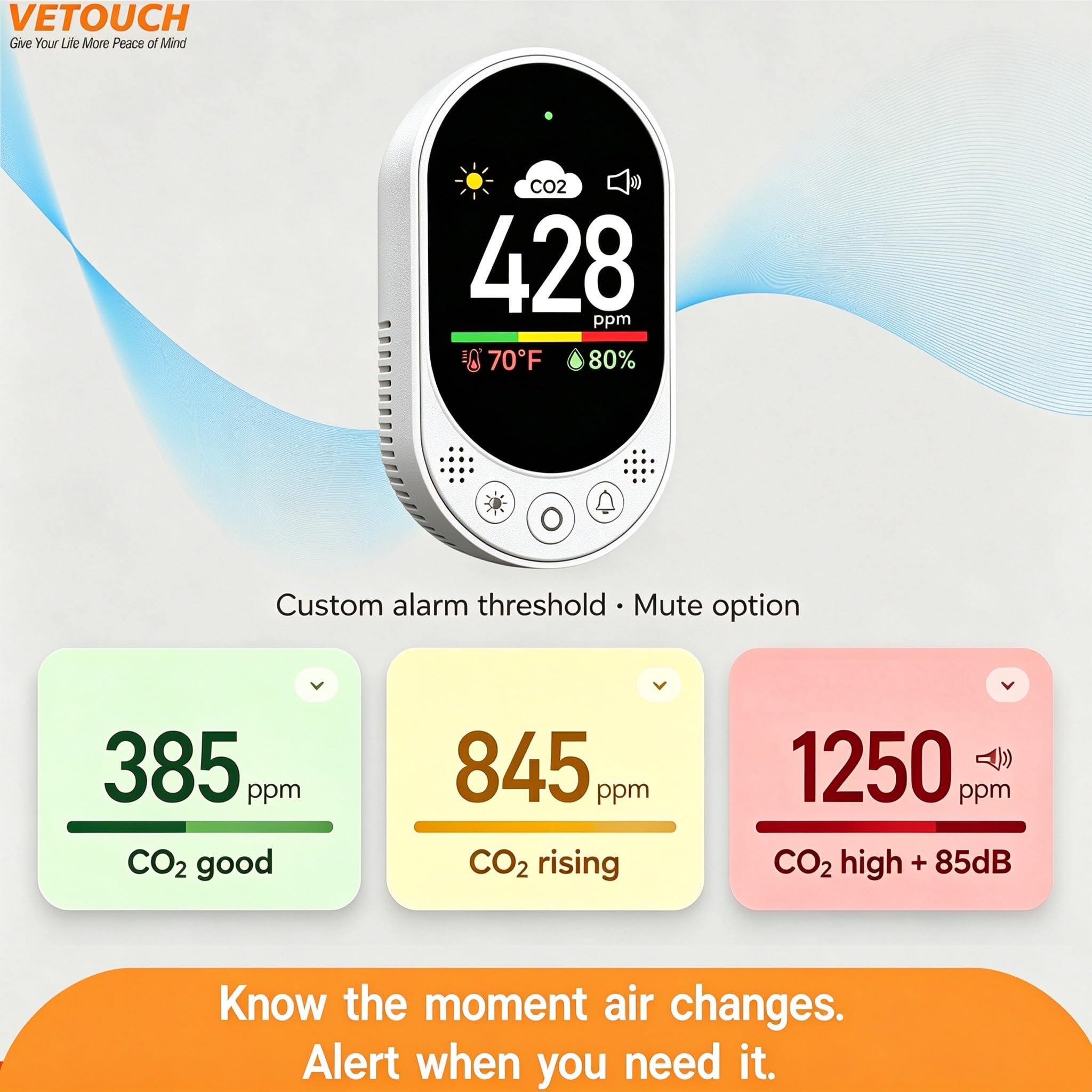 Plug-in CO2 Detector - Air Quality Monitor -7