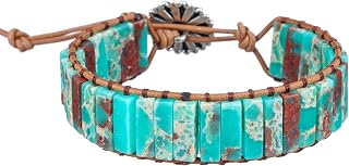 Plumiss Agalmatolite Leather Bracelet Jewelry