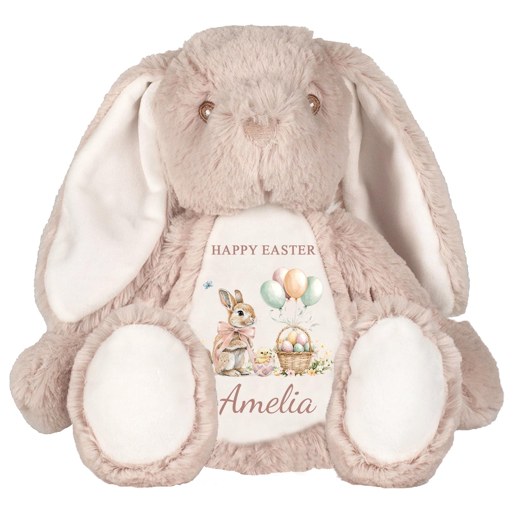 Chicken Craft Personalised Easter Bunny Soft Toy with Name - Happy Easter Sentimental Gift