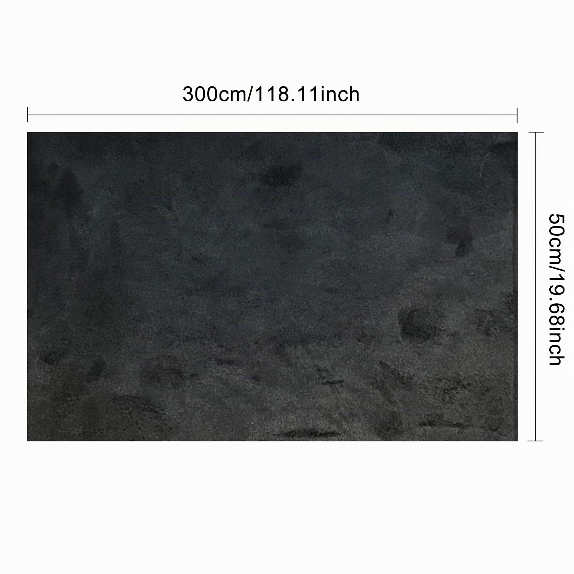 Tela de Microfibra autoadhesiva para Cabina,Faux Suede Fabric Velour,Tela de Microfibra autoadhesiva, Tejido Aterciopelado para Interiores de Coche (Negro, 300x50cm)