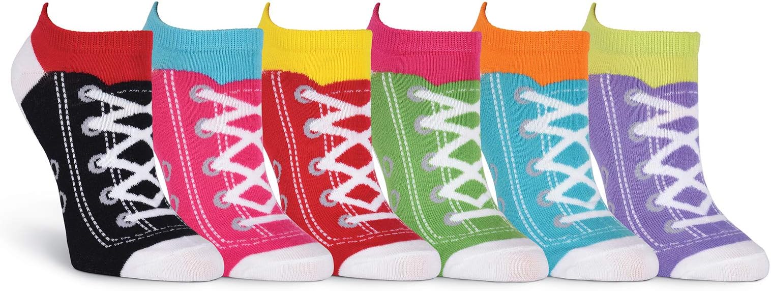 K. Bell KBWS15C044-06 Multipack No Show Socks, Multi-Colour