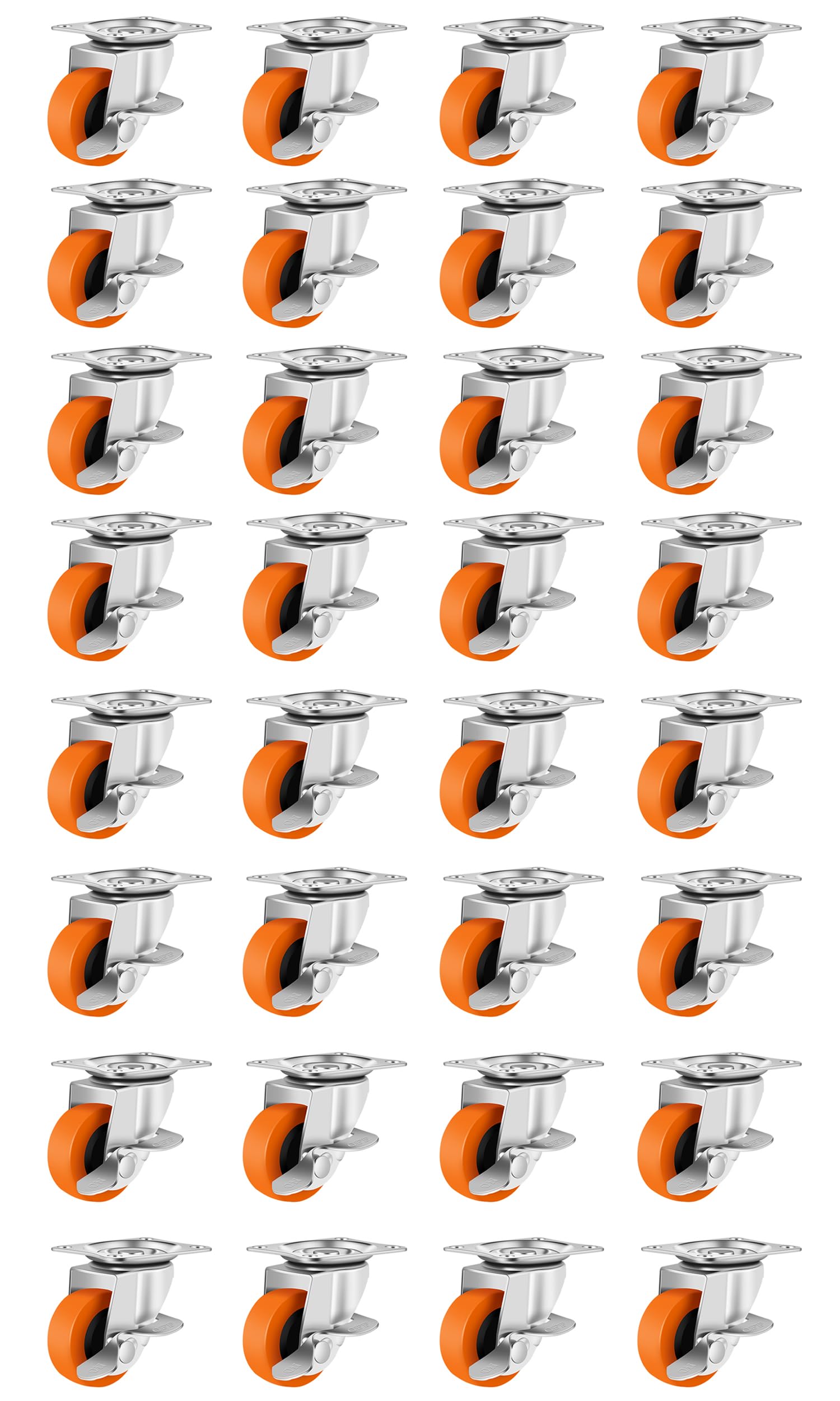 Heavy Duty Caster Wheels with Brake - 4 Pack -11 Heavy Duty Caster Wheels with Brake - 4 Pack -11