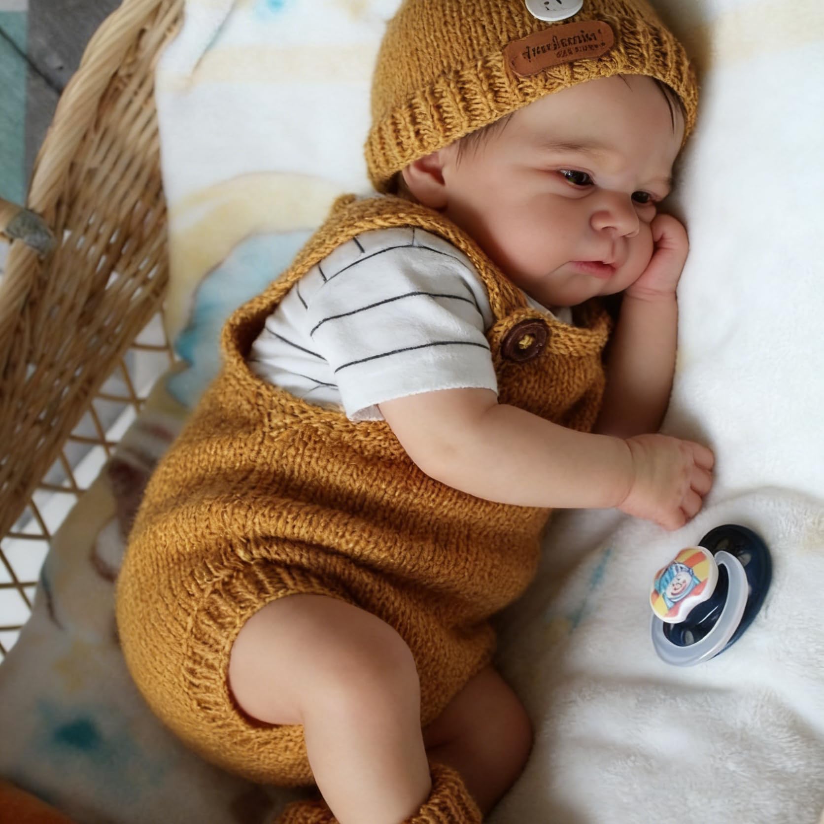 that Look Real Realistyczne lalki Reborn Boys Baby Dolls silikonowe na całe ciało, 43 cm, ręcznie wykonane, winylowe, realistyczne, noworodki, lalka, anatomicznie poprawne, zabawki, prezenty