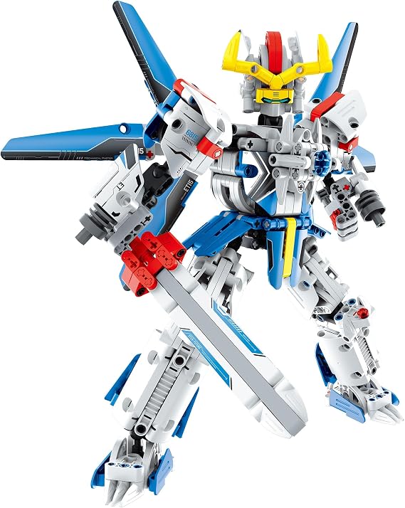 iM.MASTER STEM Robot Soldier Making Set, 641 Piece Trainer Blocks, White