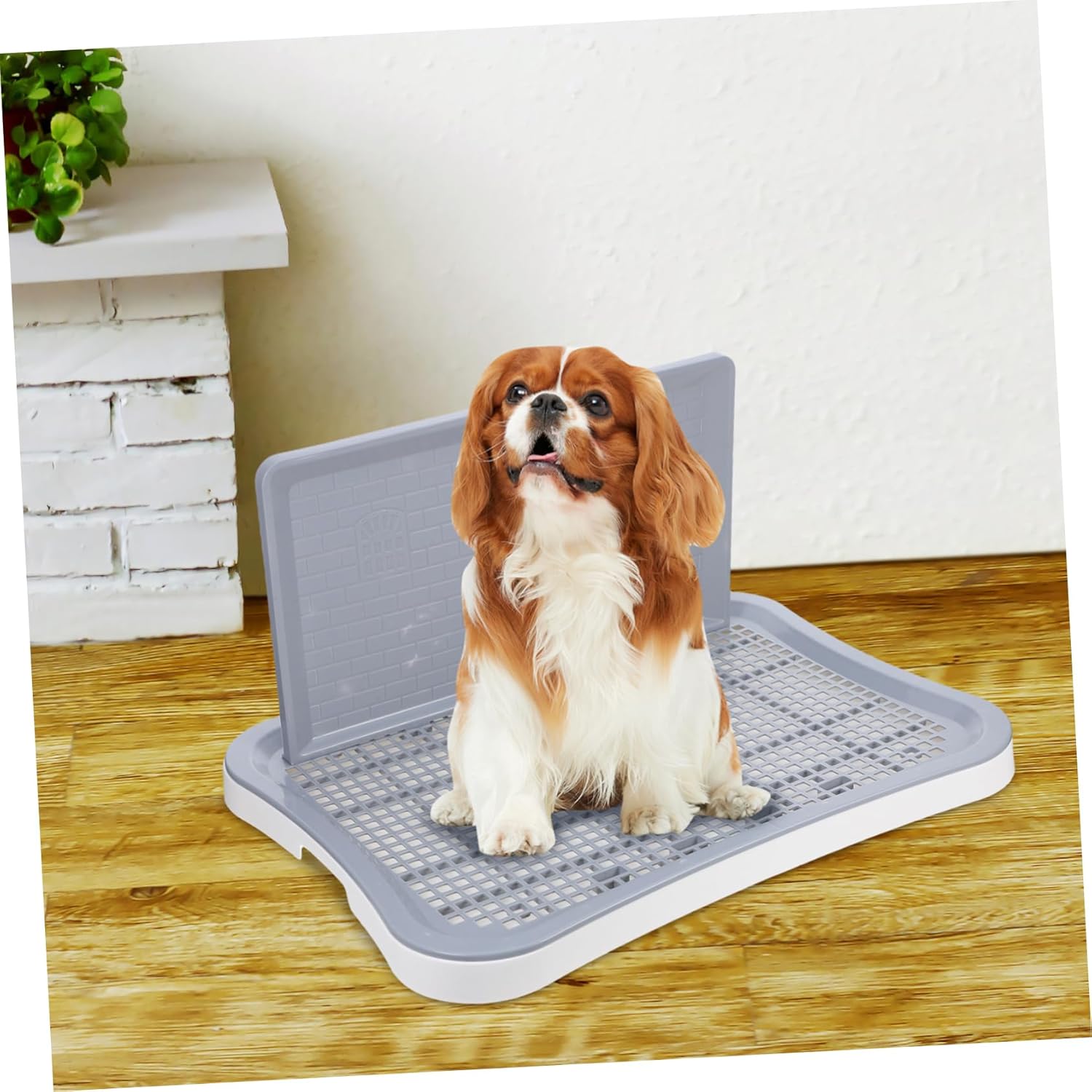 YARNOW Portable Pet Loo Dog Potty Training Fence Large Dog Potty Tray for Outdoor
